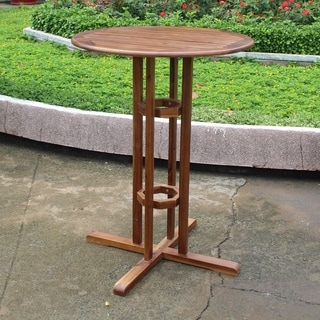 International Caravan Acacia Wood Bar-height Bistro Table Sale: $117 ...