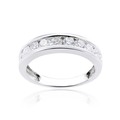 Miadora 14k Gold 1/4ct to 1 1/2ct TDW Diamond Semi Eternity Band (G-H, I1-I2)
