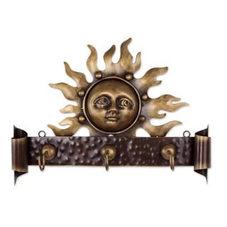 Low Price Iron 'Curious Sun' Coat Rack (Mexico)