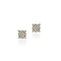 Sterling Silver 1/8ct TDW Champagne Diamond Stud Earrings