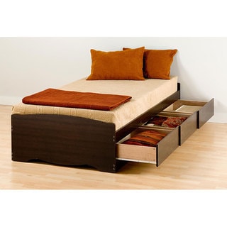 Buy  Espresso Twin Mate's Platform Storage Bed with 3 Drawers