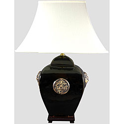 Great Prices Black Square Jar Lamp (China)
