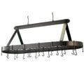 Oval 24-hook Grid Hanging Pot Rack