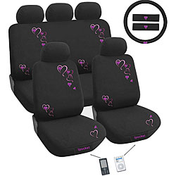 Hearts 12piece Automotive Seat Cover Set  11781849 