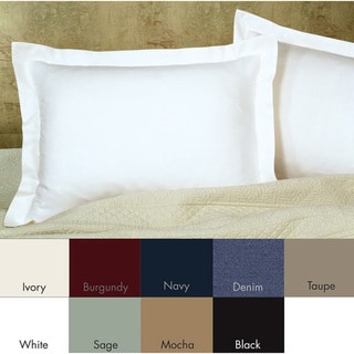 Poplin Tailored Decorative Pillow Shams (Pack of 2)