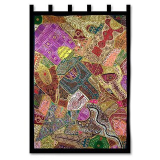Find Cheap Price Cotton 'Spring Splendor' Wall Hanging (India)