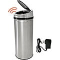iTouchless 13 Gallon Automatic Stainless Steel Touchless Trash Can NX with AC Adaptor