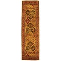 Handmade Heritage Kerman Burgundy Wool Runner (2'3 x 14')