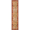 Handmade Heritage Bakhtiari Multi/ Red Wool Runner (2'3 x 14')