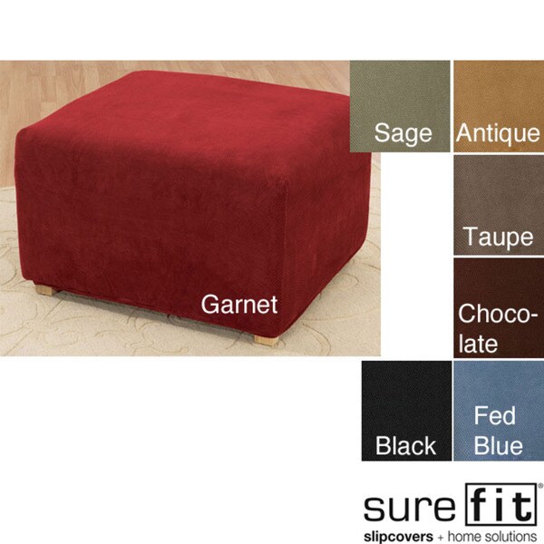Stretch Ottoman Slipcover Overstock Shopping Big Discounts on Sure