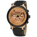 August Steiner Men's Rosetone Case Quartz Chronograph Watch
