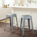 Tabouret 24-inch Metal Counter Stools (Set of 2)