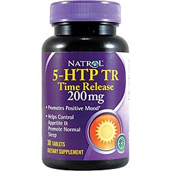 Natrol 5-HTP 200 mg Tablets (Pack of 2 30-count Bottles)-Image