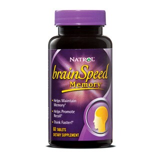 Natrol BrainSpeed Memory 60 Tablets (Pack of 2)