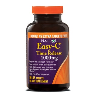 Natrol Easy-C 1000 mg with Bios T/R Tablets (Pack of 2 135-count Bottles)
