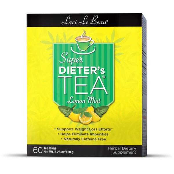 Natrol Laci Super Dieter's Lemon Mint Tea (Pack of 3 60-count Boxes)