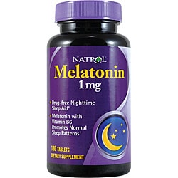 Natrol Melatonin 1mg Pills (Pack of 3 180-count Bottles)-Image