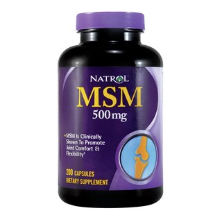Natrol MSM 500 mg 200 Caps (Pack of 2)