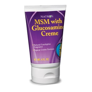 Natrol MSM/Glucosamine Creme 4-ounce Tube (Pack of 3)