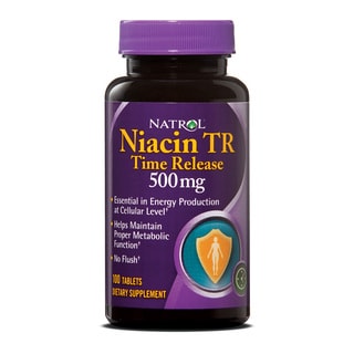 Natrol Niacin TR 500mg Tablets (Pack of 3 100-count Bottles)