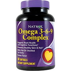 Natrol Omega 3-6-9 Complex Softgels (Pack of 3 60-count Bottles)-Image