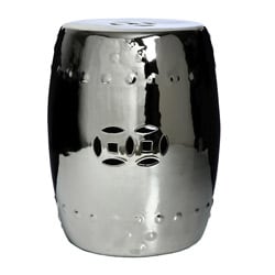 Save Price Handmade Chrome Porcelain Garden Stool (China)