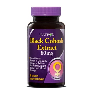 Natrol Black Cohosh 80mg Tablets (Pack of 4 60-count Bottles)-Image