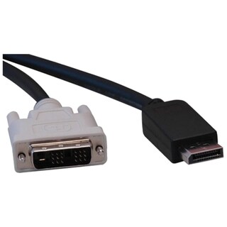 Tripp Lite DisplayPort to DVI Cable, Displayport with Latches to DVI-