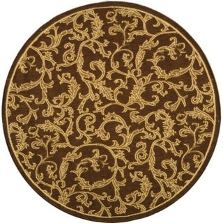 See Reviews Safavieh Indoor/ Outdoor Mayaguana Brown/ Natural Rug (5'3 Round)