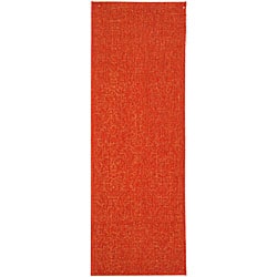 Now Sale Safavieh Indoor/ Outdoor St. Barts Red Runner (2'4 x 6'7)