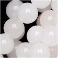 White Jade Serpentine Round Bead Strands (Pack of 2)