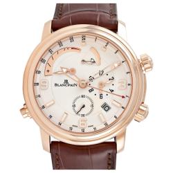 Blancpain Leman Men's Rose Gold GMT Automatic Watch