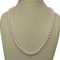 White Cultured Akoya Pearl 24-inch Strand (5-5.6 mm)