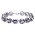 Sterling Silver Amethyst Bracelet