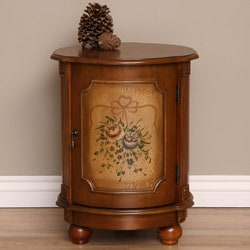 Online Specials Hand-painted Floral Drum Table