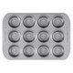 Farberware Nonstick Bakeware 12-cup Grey Mini Muffin and Cupcake Pan