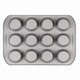 Farberware Nonstick Bakeware 12-cup Grey Mini Muffin and Cupcake Pan