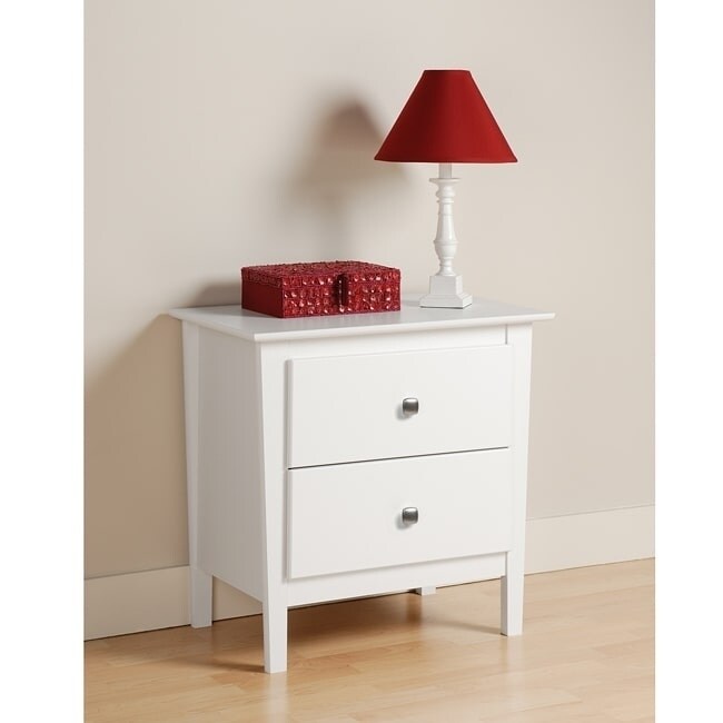 Woodbury White 2 drawer Nightstand Today $116.99 3.8 (26 reviews)