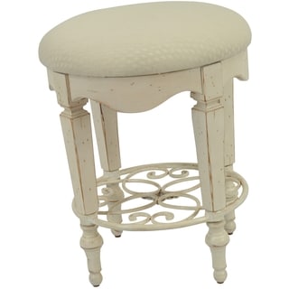 Melissa Antique White Vanity Stool