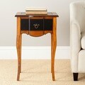 Sologna Black and Cherry Brown Side Table
