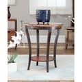 Harrison Beidermeir Dark Brown Round Side Table