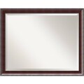 Country Large Walnut Wall Mirror