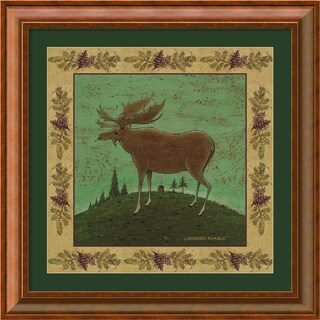 Warren Kimble 'Folk Moose' Framed Art Print