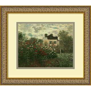 Monet 'Artist's Garden at Argenteuil' Framed Art Print
