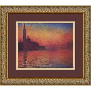Claude Monet, 'Dusk, Sunset in Venice' 1908 Framed Art Print