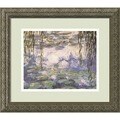 Claude Monet 'Water Lilies and Willow Branches' Framed Art Print