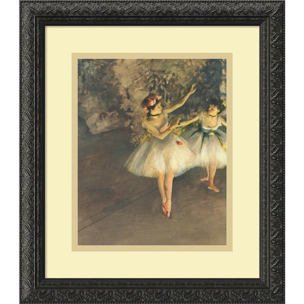 Edgar Degas Two Dancers On Stage C 1874 Framed Art Print 11978269