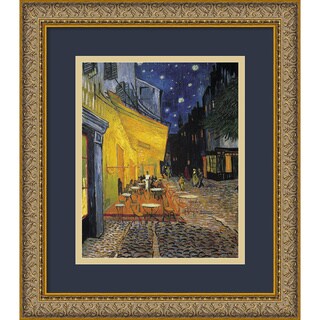 Vincent van Gogh 'Cafe Terrace At Night' Framed Art Print