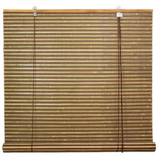 Burnt Bamboo 24-inch Roll-up Window Shade (China)