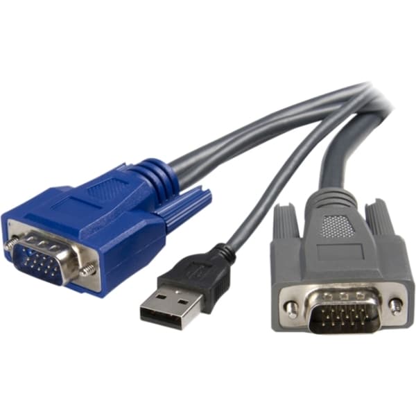 StarTech.com 10 ft Ultra-Thin USB VGA 2-in-1 KVM Cable